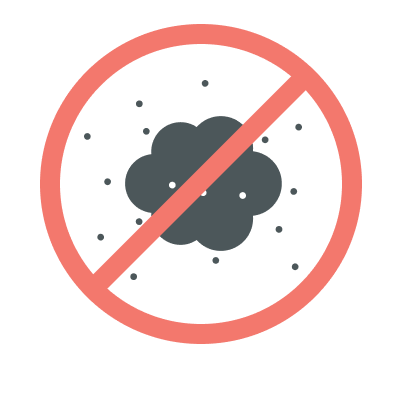 Dust-repellent <br/>performance